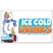 Signmission Ice Cold Drinks 1 Banner Heavy Duty 13 Oz Vinyl with Grommets B-60 Ice Cold Drinks 1 - alternate 1